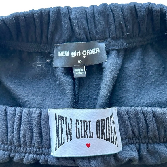 New Girl Order Double Dragon Black Sweatpants Sz 10 - Picture 3 of 6